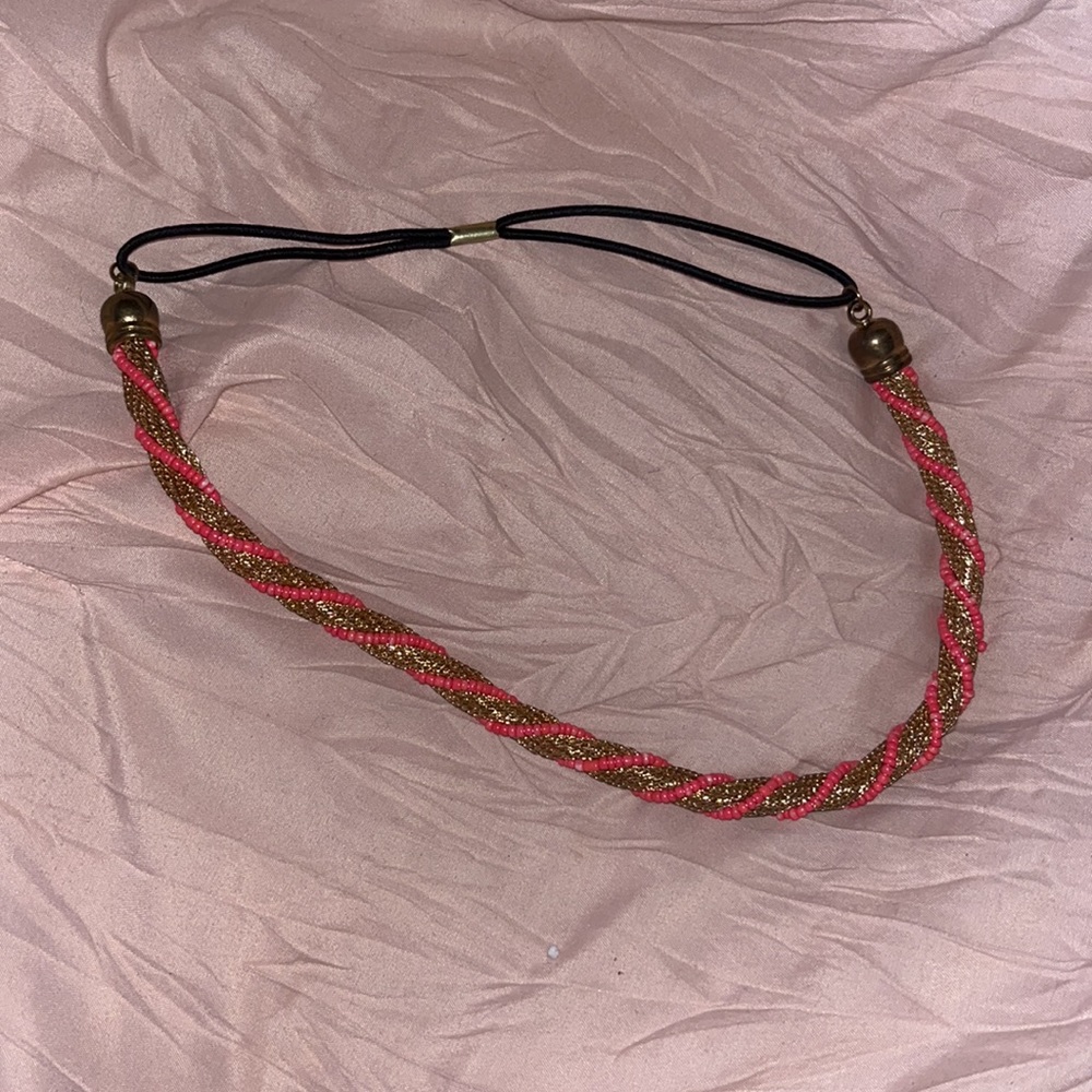 Pink & Gold headband